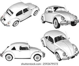 sketch vector illustration design of classic vintage old car vehicle adventure family for city trip