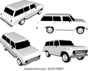 sketch vector illustration design of classic vintage luxury old car vehicle