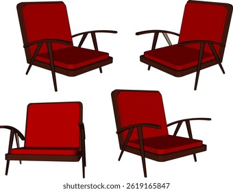 sketch vector illustration design image chair sofa old classic vintage ethnic 