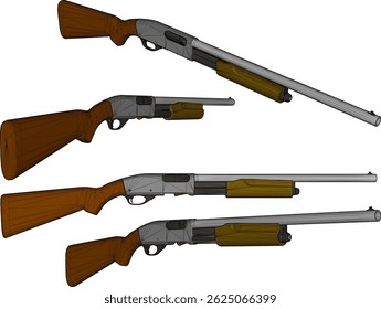 Croquis de diseño de Ilustración vectorial Imagen de un clásico viejo arma de rifle de cañón largo Vintage étnico 
