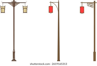 esboço vetor ilustração projeto lanterna jardim campo clássico velho vintage étnico tradicional chinês 