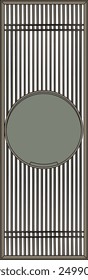 Sketch vector illustration design silhouette image of door baground room partition wardrobe classic vintage ethnic traditional modern abstract