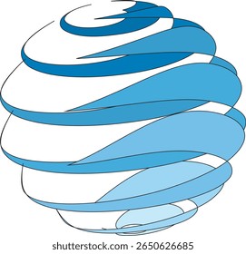 esboço vetor ilustração ícone logotipo símbolo design espiral círculo abstrato moderno como mascote empresa de tecnologia
