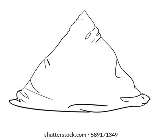 sketch vector illustration of pillow