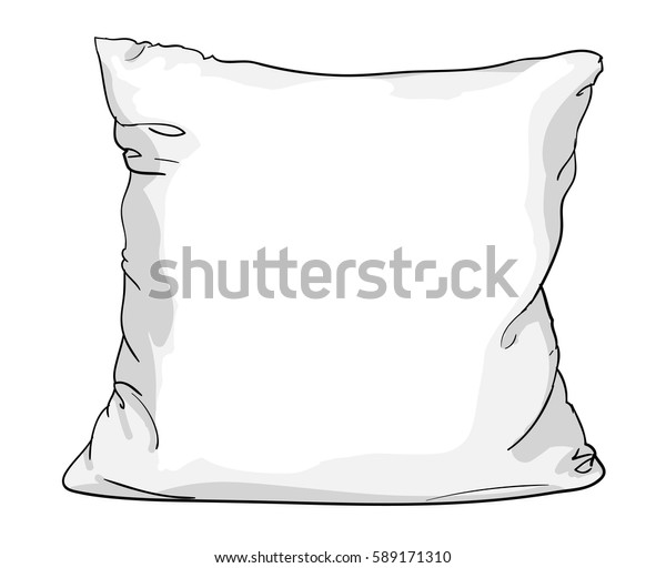 Sketch Vector Illustration Pillow Stock Vector (Royalty Free) 589171310