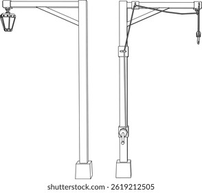 sketch vector illustration silhouette design classic vintage city park lamp ethnic europe
