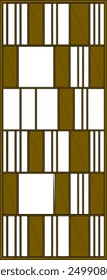 Dibujo de la silueta de la Ilustración vectorial Detalle de diseño Interior Armario Partición Baground Patrón Geometría abstracta moderna