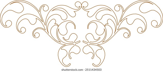 Sketch vector illustration silhouette drawing ornament relief icon logo symbol classic vintage ethnic floral traditional