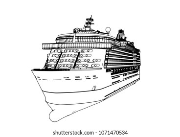 sketch of a vector liner cruise