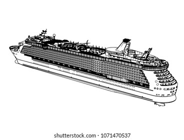sketch of a vector liner cruise