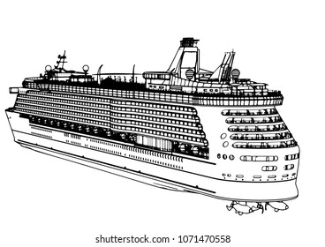 sketch of a vector liner cruise