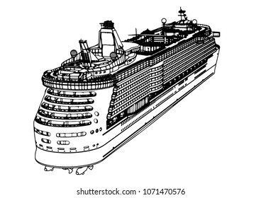 sketch of a vector liner cruise