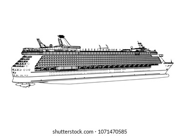 sketch of a vector liner cruise