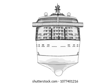 sketch of a vector liner cruise

