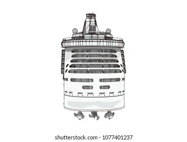 sketch of a vector liner cruise
