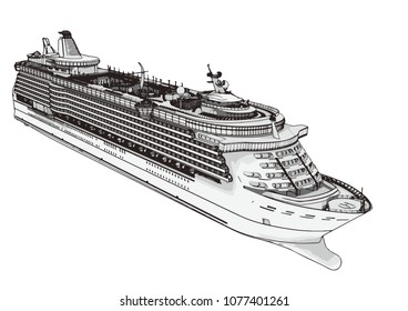 sketch of a vector liner cruise
