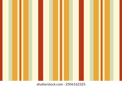 Sketch vector textile background, carpet fabric seamless lines. Textile texture vertical pattern stripe in cornsilk and amber colors palette.