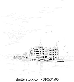 sketch of vintage ottoman terminal