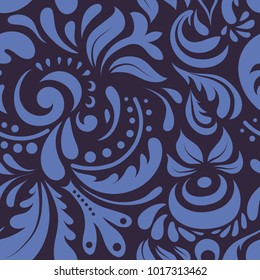 Sketch in violet and blue colors. Vector illustration. Vivid repeating doodle - For easy making seamless pattern use it for filling any contours.