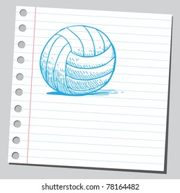 Sketch of a volleyball