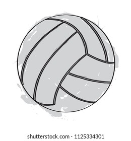 Volleyball Doodle Stock Vector (Royalty Free) 354693587