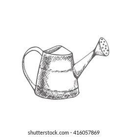Sketch watering can  illustration