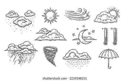 Sketch weather icons 