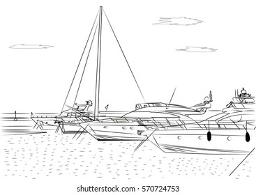 14,866 Port Drawing Images, Stock Photos & Vectors | Shutterstock
