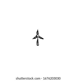 sketch of windmill cartoon design