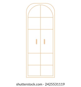 Esbozo de un icono de ventana Ilustración de vector