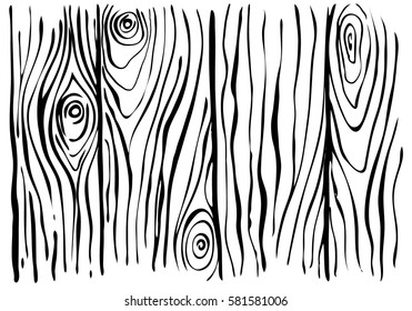 Sketch Wooden Background. Ink Texture with wood effect on white background
