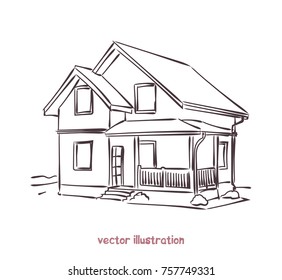 House Sketch Images Stock Photos Vectors Shutterstock