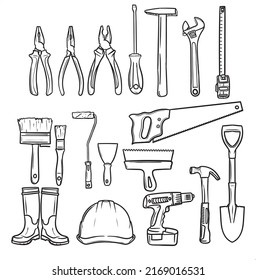 1,571 Hammer nail sketch Images, Stock Photos & Vectors | Shutterstock
