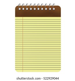 Sketchbook or diary. Notepad notebook