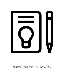 Sketchbook Drawing Art Design Creative Notebook Sketch Icon Set