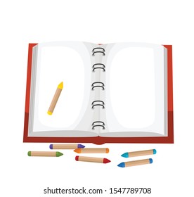 sketchbook for drawing vector illustration
