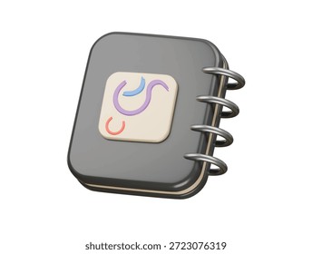 ícone de esboço renderização de ilustração 3d