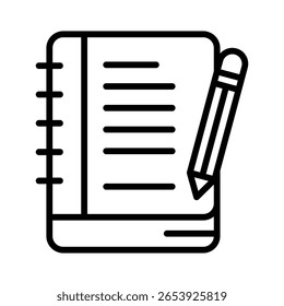 Sketchbook Icon Element For Design