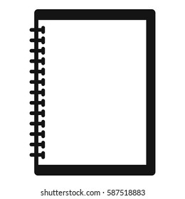 Sketchbook icon. Simple illustration of sketchbook vector icon for web
