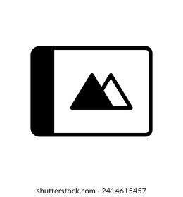 sketchbook icon symbol vector template