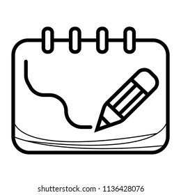 Sketchbook icon vector