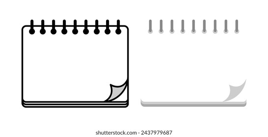 Cuaderno de bocetos libro de práctica, libro blanco, primera página