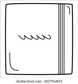 The sketchbook on a transparent background. Ideal for prints, greeting cards, web banners and custom mugs or t-shirts.