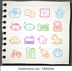 Sketchbook series | baby icon set