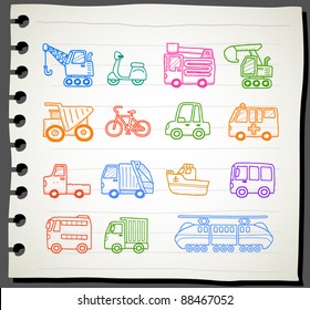 sketchbook series | car,transportation,vehicle icon set
