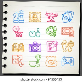 Sketchbook series | Hobby, Leisure and Holiday Icons
