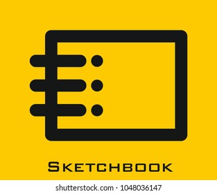 Sketchbook vector icon