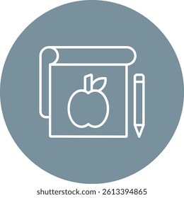 Sketchbook vector icon. Can be used for printing, mobile and web applications.