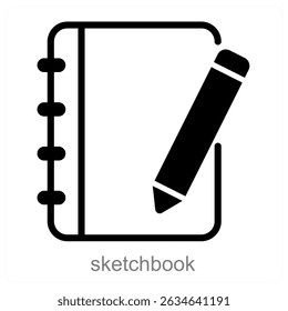 sketchbook vector icon concept design