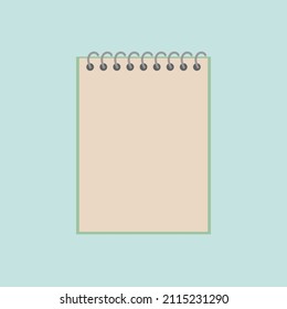 Sketchbook with pencils, liners. Notebook, sketch book for drawing. Notepad  for drawn paintings and art supplies. Artists note pad, album. Flat graphic  vector illustration isolated on white background Stock Vector